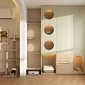 Modern Indoor Cat Tree With Multi Level Wooden Platforms And Cozy Cat Bed Design
