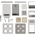 Various Home Ventilation Devices Including Exhaust Fans Bathroom Heaters And Ceiling Vents With Modern Designs