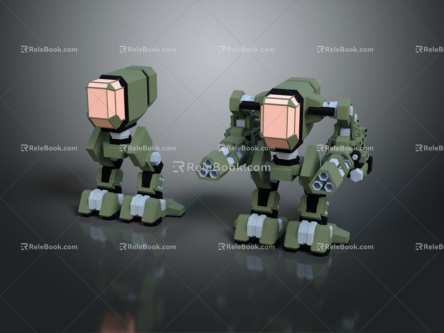 Mecha Warrior Mecha Soldier Machine Armor Mechanical Armor 3d model