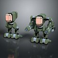 Mecha Warrior Mecha Soldier Machine Armor Mechanical Armor 3d model