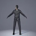 Modern man guards futuristic security guard with bulletproof vest bulletproof mask foldable suitcase 3d model