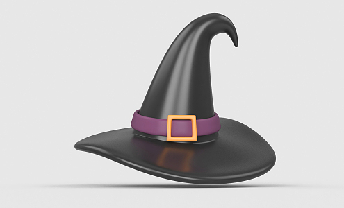 Modern Witch Hat Halloween Props Wizard Take 3d model