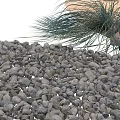 Natural Landscape Design With Stones And Wooden Elements For Outdoor Gardens