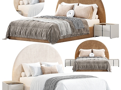 Modern double bed model