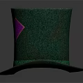 Stylish Green Top Hat With Purple Diamond Patch And Green Ribbon Band