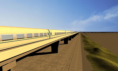 High-speed rail driving enterprise commercial 3d model