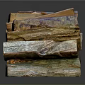 Natural Colored Stacked Firewood Logs Household Supplies For Home Heating Decor