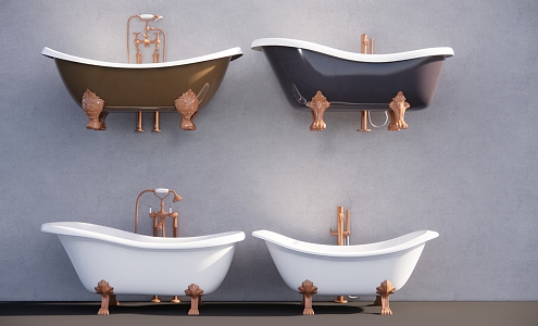 Jane European Bathtub 3d model