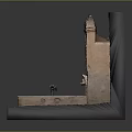 Ancient Style Fountain Model Decoration With Steps Arch And Stone Wall For Home Living