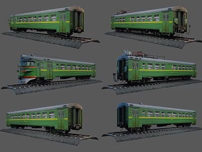 Modern Train 3d model