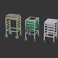 Modern Medical Supplies Medical Tray Trolley Medical Appliance 3d model