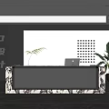 Modern Front Desk 3d model