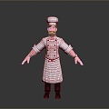 Man Chef Male Handsome Male Young Junior Male Character Boy 3d model