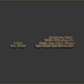 Stacked Stone Bricks With Rough Surface And Natural Texture For Household Decorative Steps