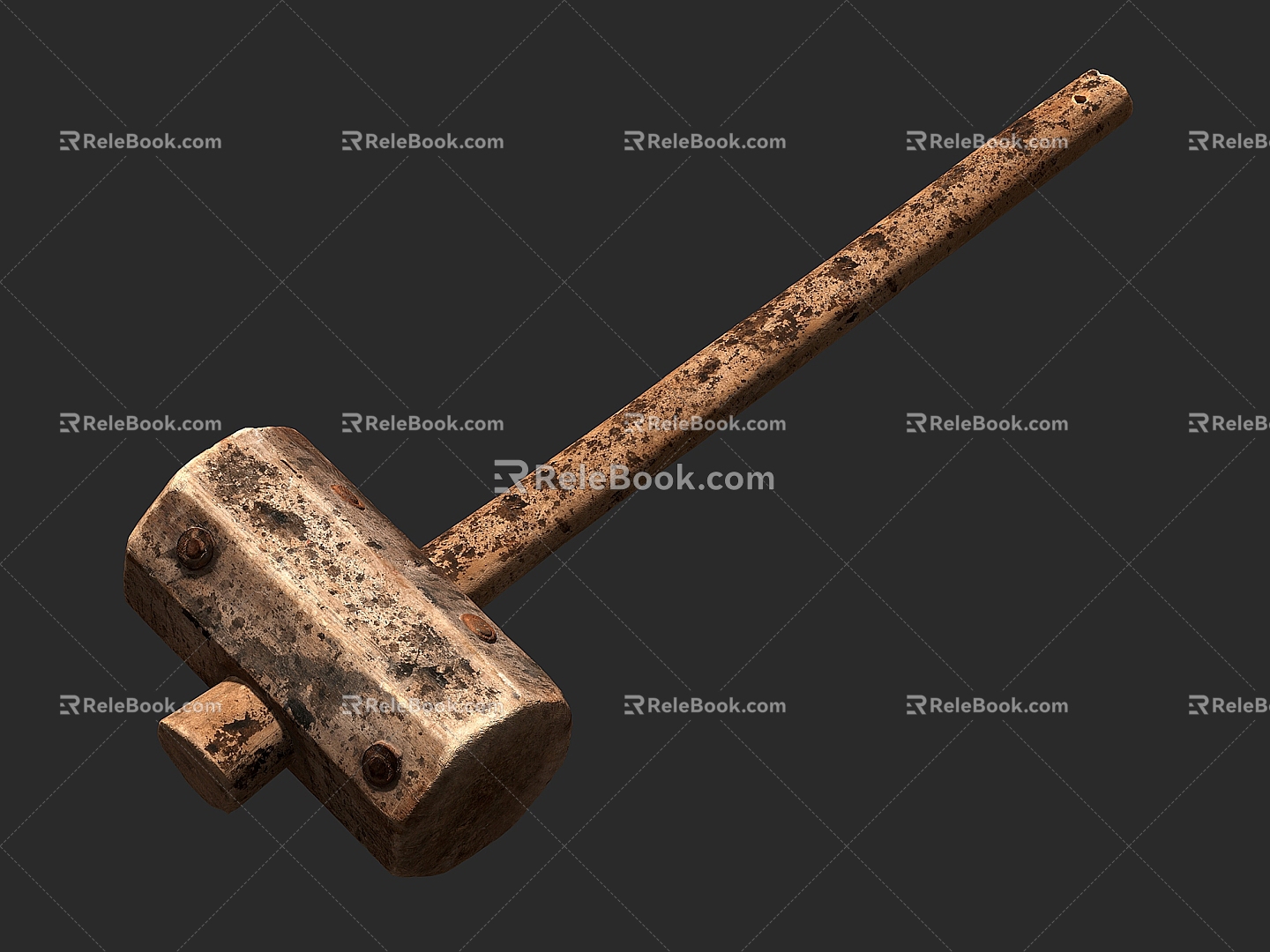 Hammer Wooden Hammer 3d model