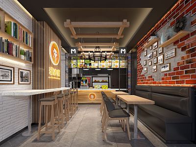 INDUSTRIAL LOFT BURGER 3d model