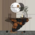 Modern End View Decorative Hallway End View Decorative Pendant 3d model