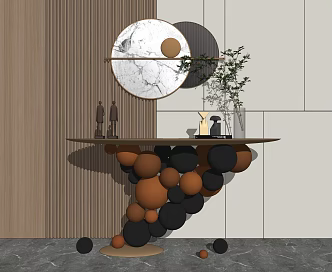 Modern End View Decorative Hallway End View Decorative Pendant 3d model