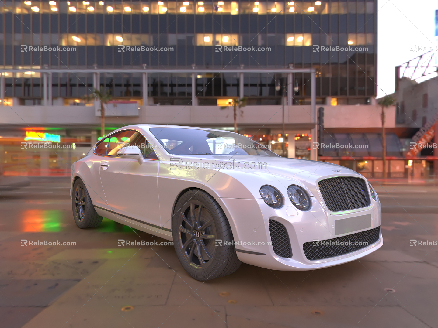 Hyundai white Bentley 3d model