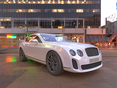 Hyundai white Bentley 3d model