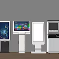 Public equipment all-in-one machine cash register inquiry machine 3d model