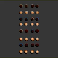 Colorful Painted Easter Eggs With Various Patterns Arranged In Curved