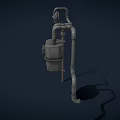 Gas meter day gas meter gas meter meter meter pipe water meter water pipe low face number low model simple model game video level super realistic 3d model