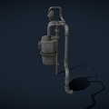 Gas meter day gas meter gas meter meter meter pipe water meter water pipe low face number low model simple model game video level super realistic 3d model