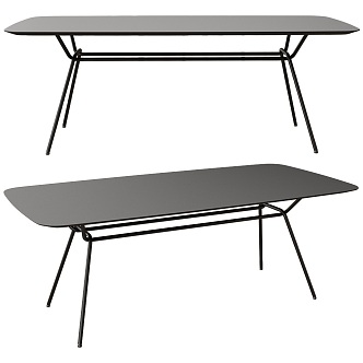 Strain Simple Dining Table 18 3d model