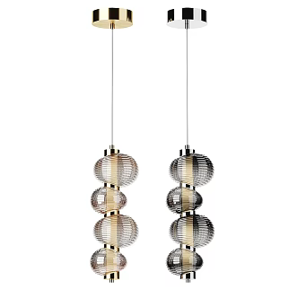 Modern Simple Light Luxury Chandelier 3d model