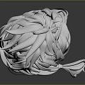 White Haired 3D Game Movie Character With Intricate Outfit And Graceful Hand Pose