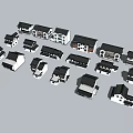 Traditional Ancient Architecture Models With Various Styles And Sloped Roof Designs