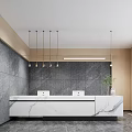 Modern Front Desk 3d model