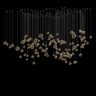 Modern chandelier 3d model Modern chandelier 3d model