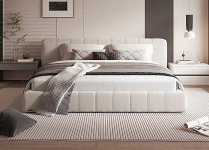 Double bed 3d model