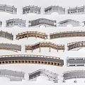 Stone Bridge Stone Arch Bridge Landscape Bridge Small Bridge 3d model