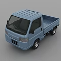 Honda Blue Single Cab Compact Truck With Open Bed And Sleek Exterior Design