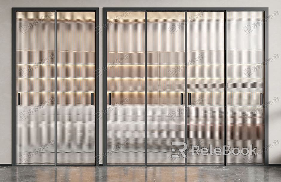 Modern sliding door glass sliding door Changhong glass door model