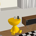 Modern Simple Bedside Table Modern Bedside Table Modern Bedside Table Creative Storage Table 3d model