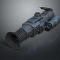 Tactical Night Vision Scope With Black Metal Body And Adjustable Knobs
