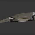 Futuristic Silver Spacecraft With Triangular Shape And Streamlined Design For Space Exploration