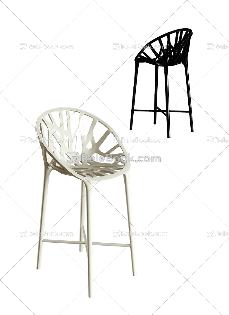 Modern Bar Chair 3d model