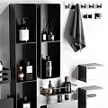 Modern Bathroom Accessories With Wall Mounted Shelves Towel Racks And Storage Organizers