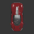 Sleek Red Sports Car With Aerodynamic Body Black Roof And Sporty Wheels Design