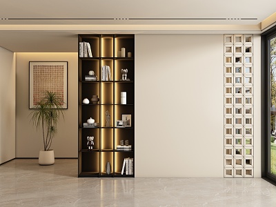 Entrance aisle partition model