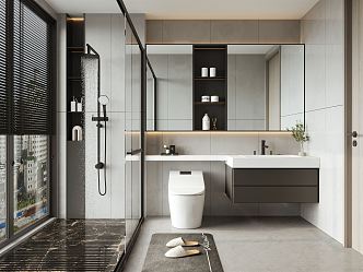 Modern toilet 3d model