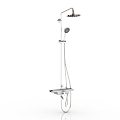 Modern shower shower with large shower 3d model