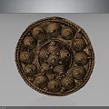 Handcrafted Circular Woven Decorative Piece With Intricate Spiral Patterns And Textured Edges