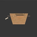 Wooden Display Stand With Blackboard Artworks And Easels For Home Decor