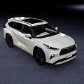 White Modern SUV With Sleek Exterior Black Wheels And Sunroof Design